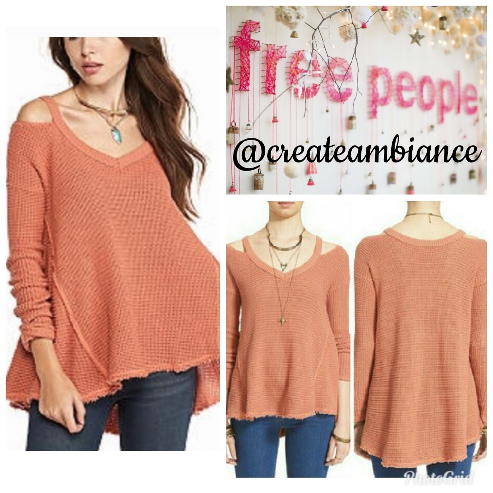 Free People Cold Shoulder Sweater